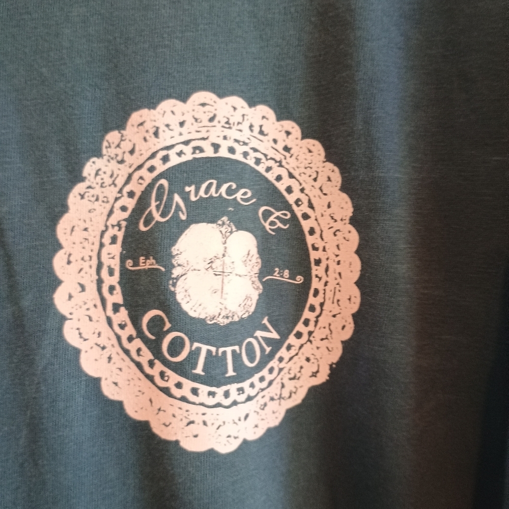 Grace & Cotton Heavens to Betsy Cow Graphic Long‎ Sleeve Tee Medium Southern... - Picture 3 of 11